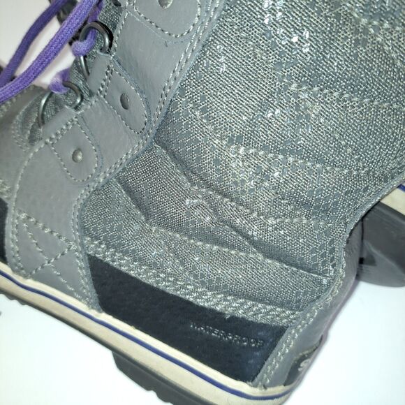 Sorel Tofino II Winter Boots WOMENS SIZE 9 gray waterproof vegan faux fur comfy - Picture 8 of 9